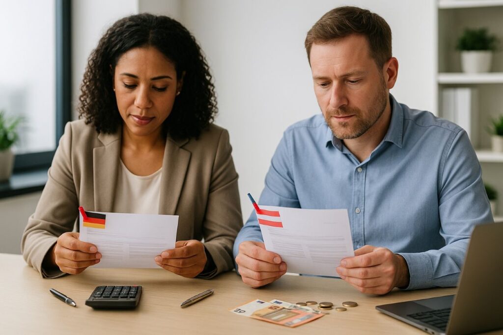 Wie viel Geld bleiben bei 4000 Euro brutto netto übrig in Deutschland und Österreich?