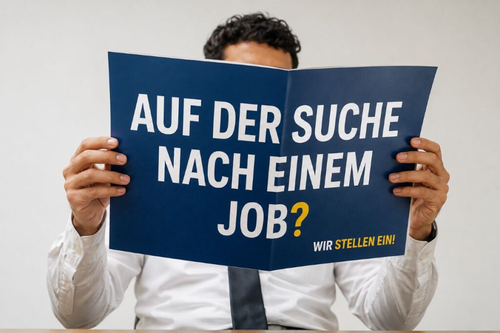 Wie hoch ist das Arbeitslosengeld in Österreich? Mann sucht nach Job